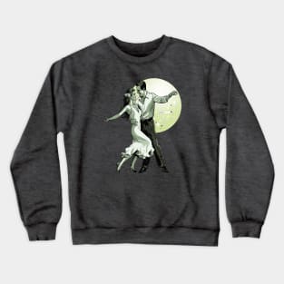 Salsa Couple Dancing With Ballroom Mirrorball Crewneck Sweatshirt